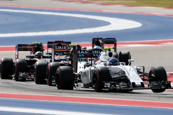 Bottas Austin puncture