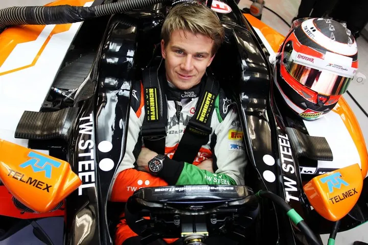 Nico Hulkenberg (GER) Sahara Force India F1 VJM07.Formula One Testing, Bahrain Test Two, Day Three, Saturday 1st Match 2014. Sakhir, Bahrain.
