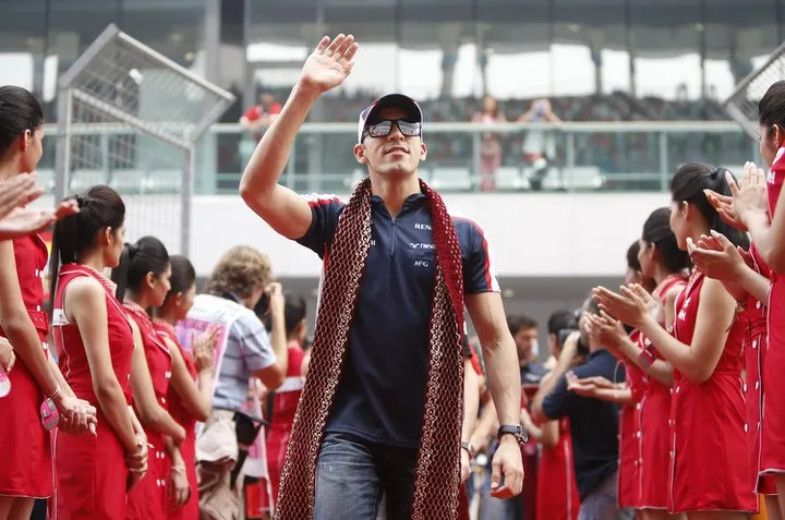 Buddh International Circuit, New Delhi, India. Sunday 27th October 2013. Pastor Maldonado, Williams F1. Photo: Glenn Dunbar/Williams F1. ref: Digital Image _89P7325