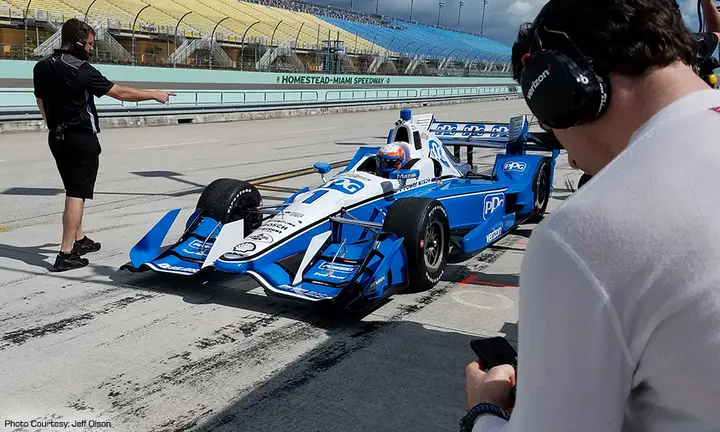 Sports car star Taylor slides into Pagenaud's seat for Indy car test