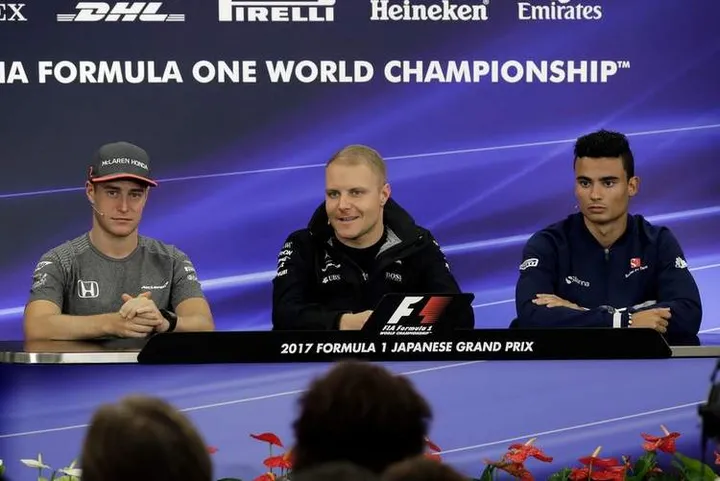 Stoffel Vandoorne, Valtteri Bottas, Pascal Wehrlein