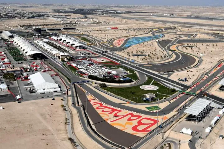Bahrain aerial f1 testing