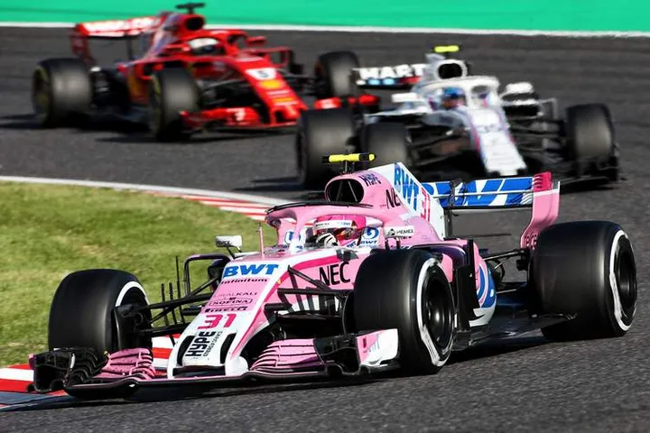 Esteban Ocon (FRA) Racing Point Force India F1 VJM11.Japanese Grand Prix, Sunday 7th October 2018. Suzuka, Japan.