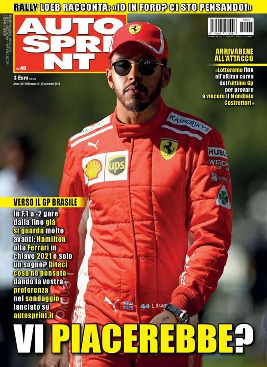 hamilton in ferrari suit