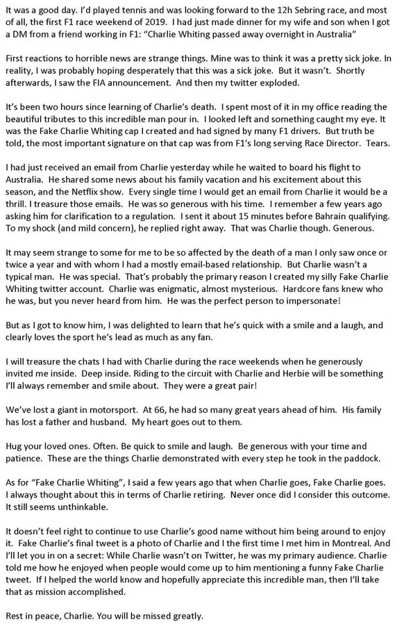 fake charlie whiting letter idx