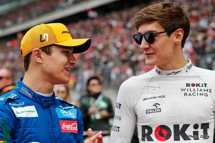 1 lando norris george russell f1