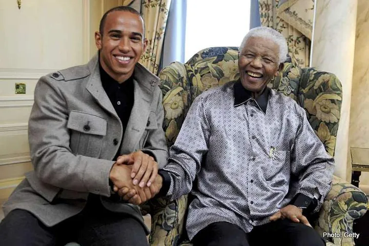 mandela hamilton lewis south african gp
