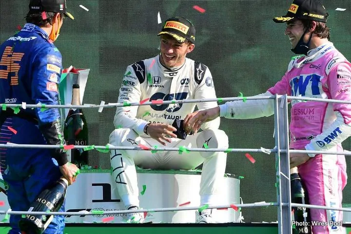 pierre gasly podium
