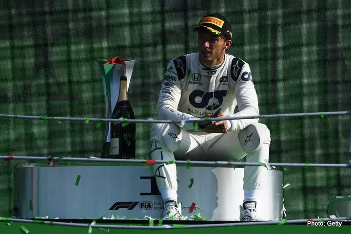 pierre gasly podium