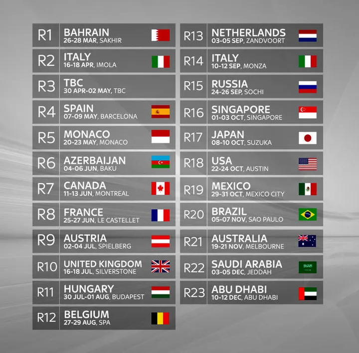 f1 calendar 2021 q