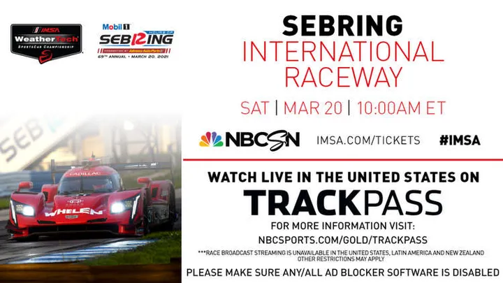 Sebring 12 Hours Live TV 2021
