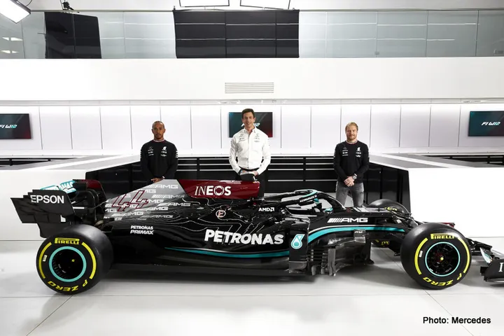 hamilton Mercedes-AMG F1 W12 E Performance Launch