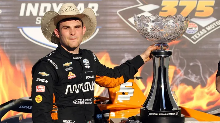 Pato O'Ward gets first IndyCar win at Texas after big first lap crash