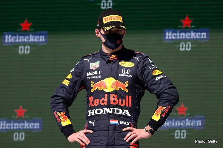 Verstappen Portuguese Grand Prix podium
