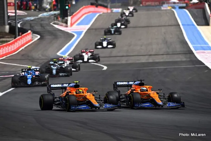 norris ricciardo french grand prix mclaren mansour