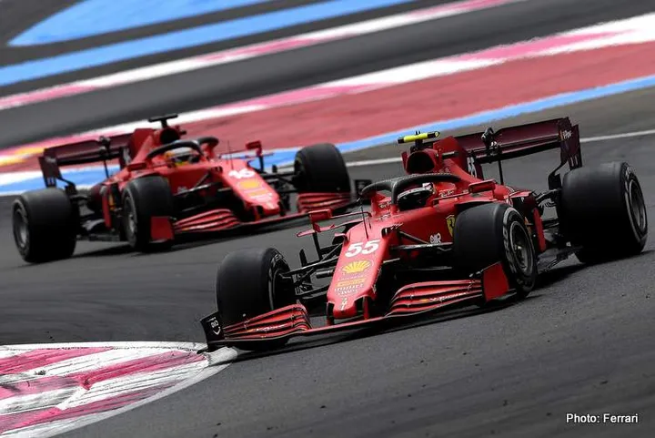 sainz leclerc ferrari