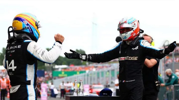 alonso ocon hungarian grand prix