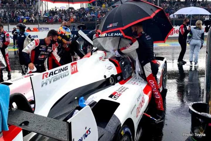 le mans 2021 wet start