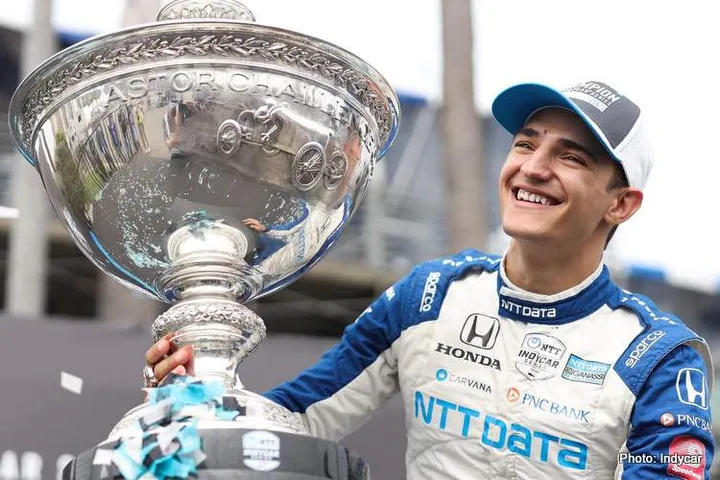 alex palou indycar winner 2021 trophy
