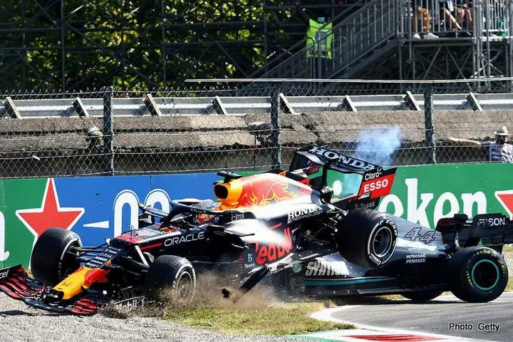hamilton verstappen crash monza italian grand prix