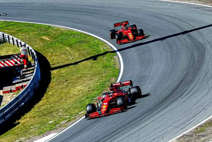 leclerc sainz ferrari zandvoort 2021