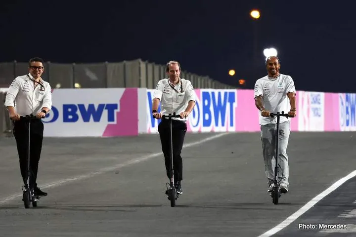 lewis hamilton scooter Mercedes