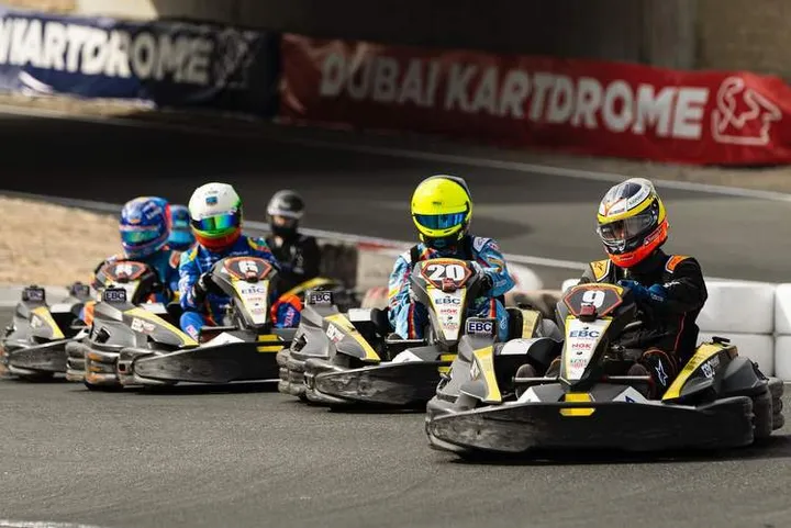 Fernando alonso karting dubai kartdrome 24 Hour race