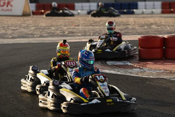 Fernando alonso karting dubai kartdrome 24 Hour race