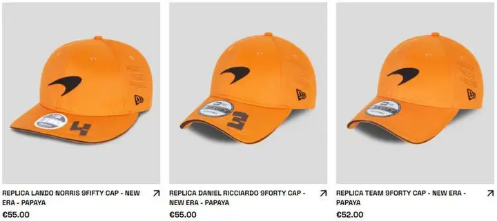 2022 F1mechandise mclaren