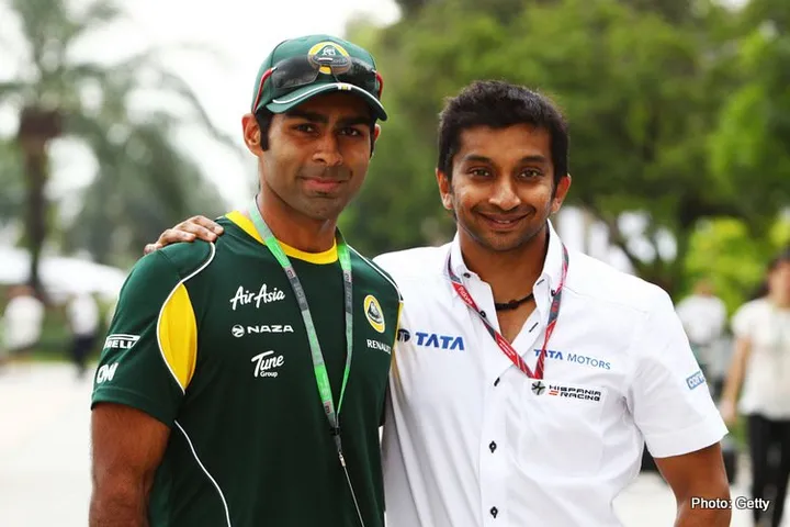 Karun Chandhok and Narain Karthikeyan