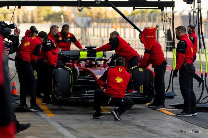 ferrari testing f1