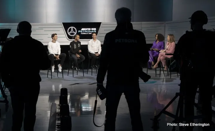 Mercedes-AMG F1 W13 E Performance Launch - Hamilton russell