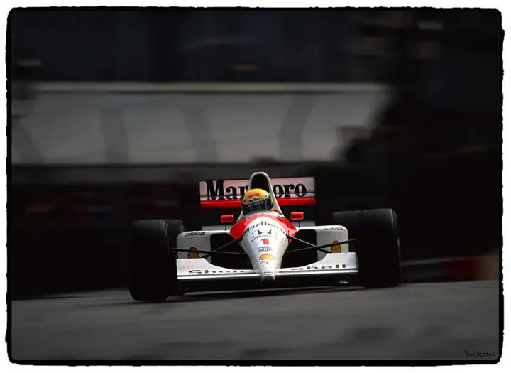 Ayrton-Senna F1 historic photo