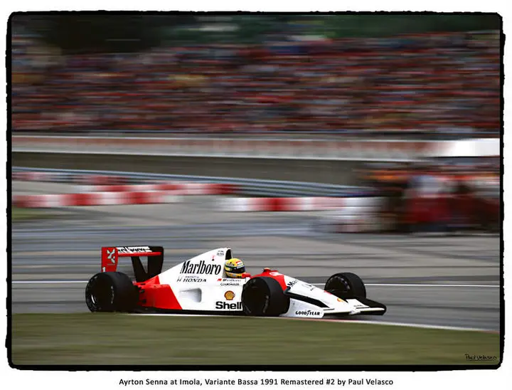 Ayrton-Senna F1 historic photo