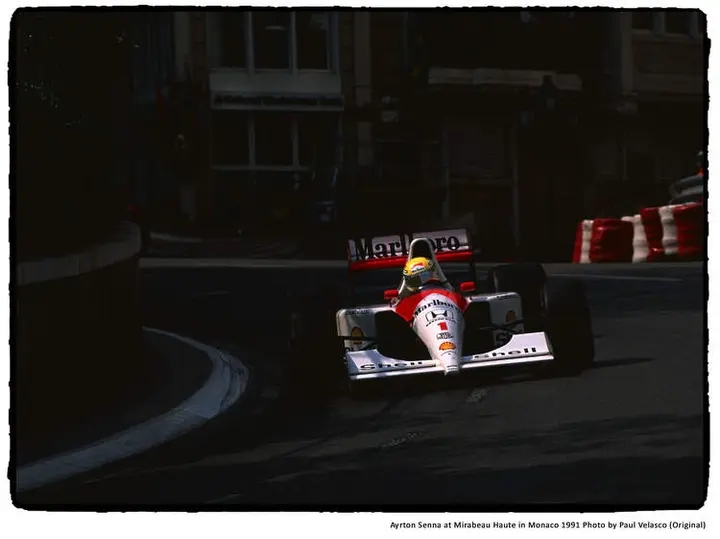 Ayrton-Senna F1 historic photo
