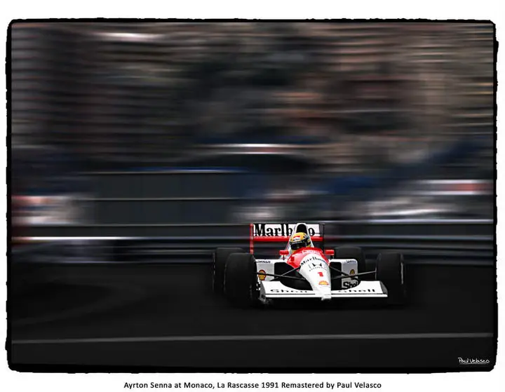 Ayrton-Senna F1 historic photo