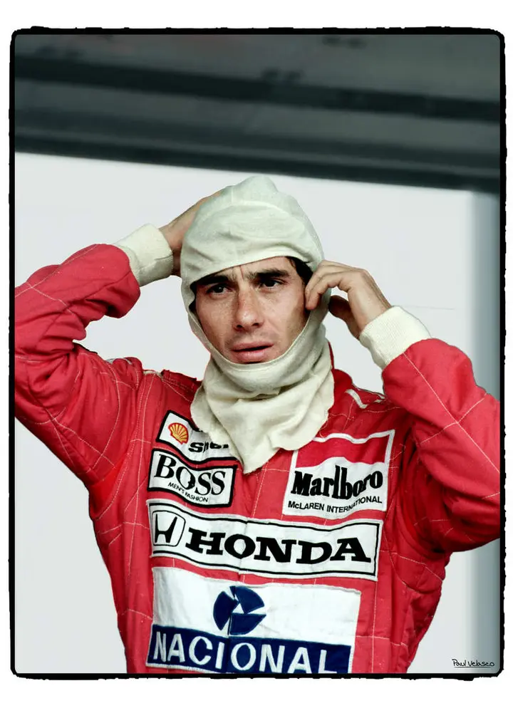 Ayrton-Senna F1 historic photo