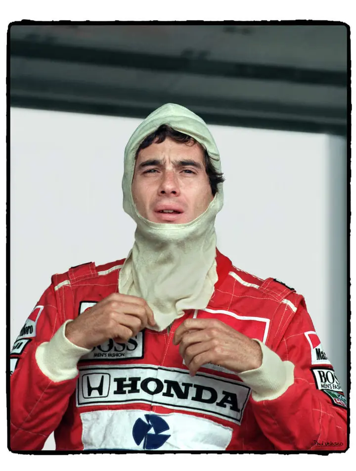 Ayrton-Senna F1 historic photo