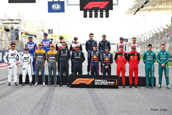 f1 drivers grid photo saudi arabia 2022