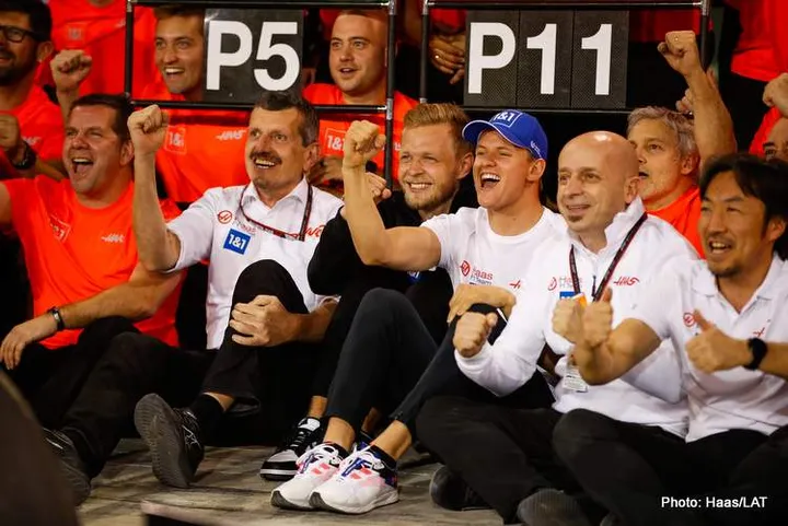 haas bahrain celebrations 2022