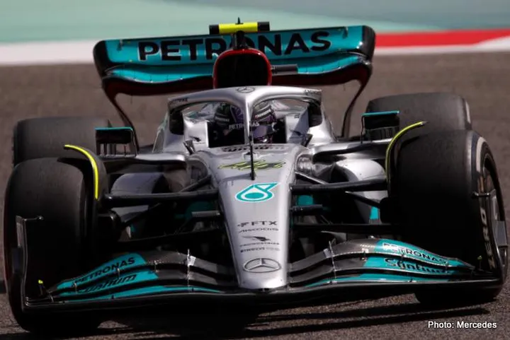 Lewis hamilton Mercedes W13 bahrain gp