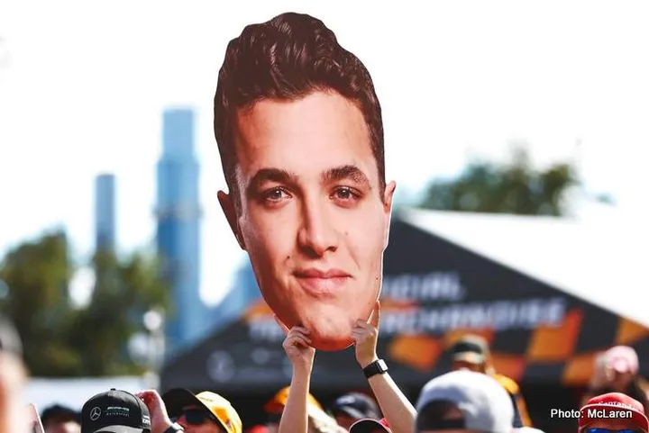 lando norris meblurne 2022 Australian Grand Prix qualifying