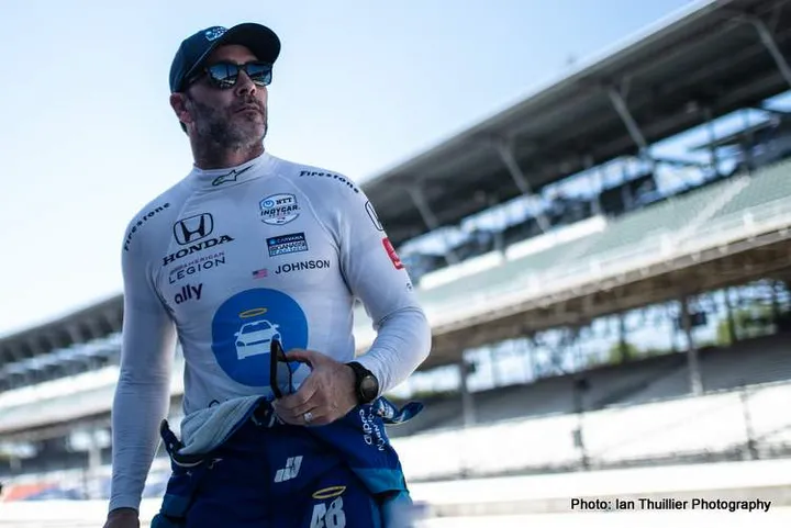 IndyCar Indy 500 Auto Racing, , North America May 17,  Chip Ganassi Racing driver Scott Dixon (9) of New Zealand during the Indianapolis 500 auto race at Indianapolis Motor Speedway in Indianapolis May 17,  