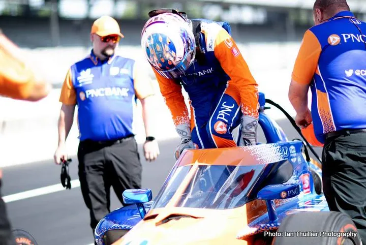 IndyCar Indy 500 Auto Racing, , North America May 17,  Chip Ganassi Racing driver Scott Dixon (9) of New Zealand during the Indianapolis 500 auto race at Indianapolis Motor Speedway in Indianapolis May 17,  
