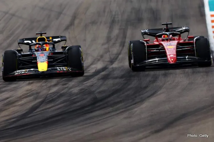 verstappen leclerc miami race 2022