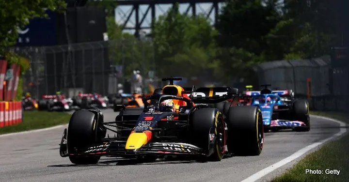 2022 canadian grand prix F1 Montreal verstappen first lap