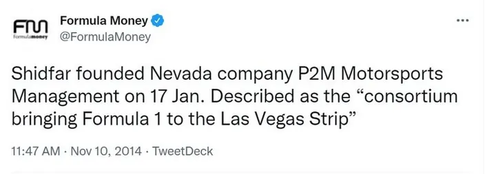 las vegas grand prix f1 