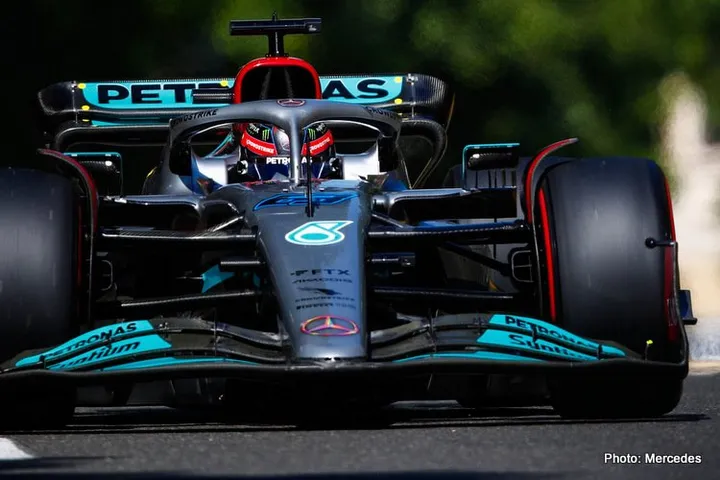 russell baku qualifying mercedes
