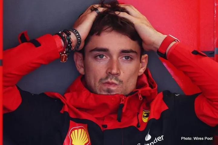 leclerc ferrari garage 2022