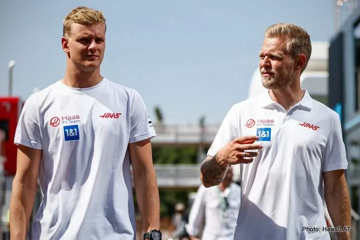 magnussen schumacher paddock 2022